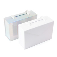 Emballage en papier haut de gamme de luxe pour demoiselles d'honneur Boîtes cadeaux élégantes magnétiques pliables avec logo personnalisé Impression en relief avec poignée en ruban