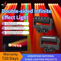 Luz Móvil LED Profesional de 500W con Doble Cara y Rotación Infinita, Efecto de Escenario RGBW con RDM para Eventos de Discoteca, Clubes y DJ