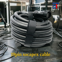 Câble d'extension Socapex à conducteur en cuivre ST avec isolation en caoutchouc pour la construction, longueurs de 10m/20m/30m, connecteurs mâles/femelles