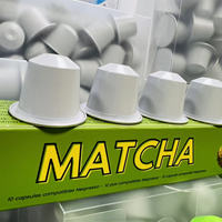Capsules de thé matcha vert cérémoniel chinois compatibles avec les machines à café