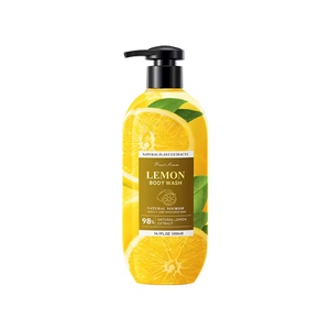 Gel douche hydratant au citron de haute qualité, marque privée, exfoliant, nettoyant, doux pour le corps - Product Image 6