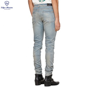 Bordo DENIM Free Design Oem Custom <span class=keywords><strong>Skinny</strong></span> di marca <span class=keywords><strong>da</strong></span> <span class=keywords><strong>uomo</strong></span> Designer Biker <span class=keywords><strong>Jeans</strong></span> affusolati <span class=keywords><strong>uomo</strong></span> - Product Image 6