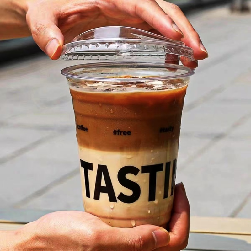 Free Sample 400ml Plastic Juice Coffee