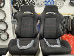 Sièges de course Recaro Bride durables, compatibles Tesla, avec double glissière, en PVC, cadre en acier, garniture en daim, modèle OEM pour sièges de voiture Model 3/S/X/S - Product Image 3