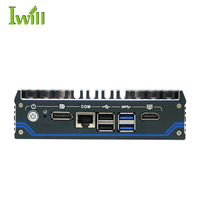 J6412 Quad Core Mini PC Thin Client DDR4 sin ventilador con 4 ranuras para tarjetas LAN SIM disponibles en AU US EU JP tipos de enchufe