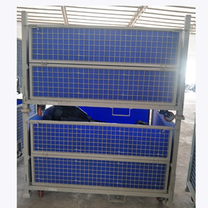 Cage de stockage mobile pliable avec roues, chariot en treillis métallique roulant pour la logistique, le picking et la manutention - Product Image 3