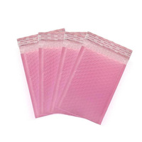Enveloppes rembourrées auto-scellantes à bulles rose clair de 4x6 pouces