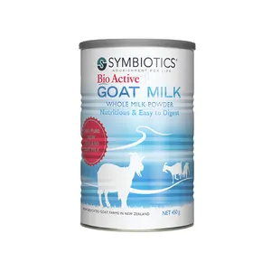 Leche en polvo de cabra bioactiva a granel, 450g, crema completa, 100% leche pura de cabra de Nueva Zelanda