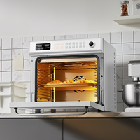 Four électrique professionnel 60L 3400W 300°C avec 9 éléments chauffants et commande tactile numérique