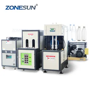 ZONESUN ZS-SBMM1 halbautomat ische PET-Kunststoff-Wasser flaschen Einspritzung Extrusion Blasform maschine