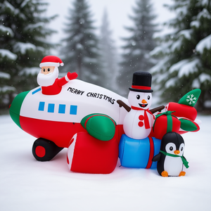 Decoración Navideña Inflable de Santa Claus para Jardín, 9 Pies, PVC, Decoración Festiva para Jardín y Césped - Product Image 2