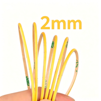 Bande LED COB flexible ultra-fine de 2 mm de largeur, 12 V, 480 LED, RA CRI 90, linéaire, mince, sans points, haute densité, lumière blanche