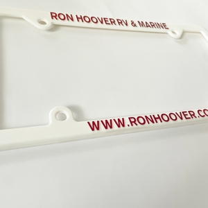 Custom Cool anteriore e posteriore titolare targa rivenditore Auto in plastica telaio targa di lusso con logo - Product Image 4