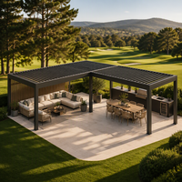 Pergola Bioclimatique Moderne en Aluminium à Lames Orientables pour Jardin, Gazebo, Pavillon de Patio - Vente en Gros Usine - Fournisseur