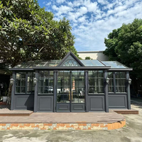 Rostfreie Aluminium-Französische Bogenglastür mit Wärmedämmung, Elegante Villen-Inneneinrichtung für den Außenbereich und Garten, Großhandel