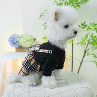 Ventes en gros disponibles, robes pour chiens en peluche à carreaux personnalisées XS, robe de toilettage pour animaux de compagnie, manteau pour chien à poitrine profonde, vêtements d'hiver pour grands chiens