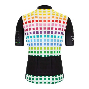 Camiseta de Ciclismo al Por Mayor para Hombre, Personalizada, con Cuello Alto, de Poliéster/Algodón, 220g, Manga Corta, para Bicicleta de Montaña, MTB - Product Image 2
