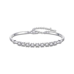 Best Quality Luxury Silver Plated Natural Emerald Cut Diamond <b>Bracelet</b> <b>for</b> <b>Women</b> IGI Certified Party Daily Wear Gift Jewelry - Product Image 1