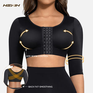 Faja Moldeadora de Brazos Hexin Postoperatoria para Liposucción con Cierre Frontal para Mujer - Product Image 1