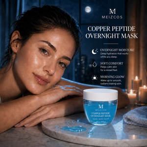 Mascarilla Facial Nocturna con Péptidos <span class=keywords><strong>de</strong></span> Cobre 300g, <span class=keywords><strong>Gel</strong></span> Azul Hidratante y Calmante para una Piel Suave, en Envase PET, para Todo Tipo <span class=keywords><strong>de</strong></span> Piel - Product Image 4