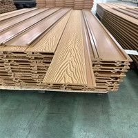 Paneles de Pared WPC con Vetas de Madera Vívidas, Panel de Techo WPC para Exteriores, Revestimiento de Pared Compuesto Acanalado para Exteriores, Tablero para Fachadas de Villas, Casas y Patios
