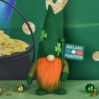 Fait à la main décoratif St Patricks irlandais ornement Saint vacances maison Gnome décor personnalisé irlandais Patrick's artisanat feutre Gnome
