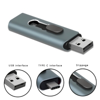 Logo Kustom Otg Metal Usb 2.0 Flash Disk 8g 16g 32gb 64gb 128Gb Pendrive Memoria USB Stick Penyimpanan Disk Usb Flash Drive Tipe c