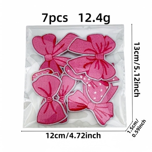 Patch brodé à pois avec nœud pour <span class=keywords><strong>réparation</strong></span> de trous dans les vêtements, décoratif - Product Image 5