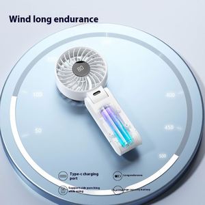 2025 New Arrivals Custom Logo <b>Usb</b> Rechargeable Pocket Foldable Portable for Outdoor <b>Mini</b> Handheld Cooling <b>Fan</b> - Product Image 4