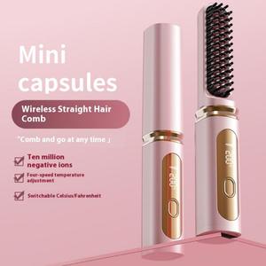Peigne lisseur portable à ions négatifs, peigne sans trace, mini lisseur intelligent rechargeable - Product Image 3