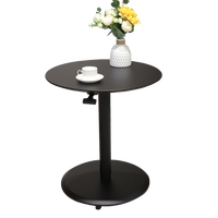 ADA meubles rond mobile pneumatique hauteur réglable Table basse nordique salon Table à thé avec roulettes