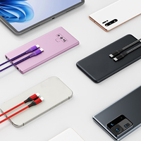 Cable de Carga Rápida de Datos USB Tipo C a Tipo C, Trenzado de Nailon, 1M 2M 3M, para Dispositivos Android y Cámaras