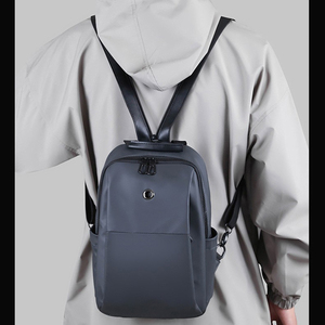 Borsa a Tracolla Impermeabile in RPET alla Moda, Convertibile, Doppia Modalità di Indosso, Multi Tasche, Zaino per Tablet, per Uso Quotidiano e Outdoor - Product Image 2