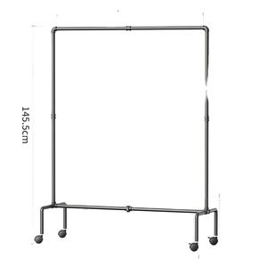 Factory Custom Single <b>Pole</b> Drop Strip Wheel Rolling Space Saving Black Drying Rack - Product Image 6