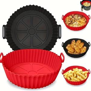 Wholesale Air Fryer Silicone <b>Liners</b> Pot,<b>Airfryer</b> Basket Cooking Gadgets ,Reusable Baking Tray Non-stick Pizza Pan Oven Kitchen - Product Image 1