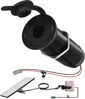 Adaptador de Corriente Empotrable Starlink Mini, Convertidor Elevador de Voltaje de 12V-30V CC, Impermeable IP67, 3.5A 105W, Aleación de Aluminio