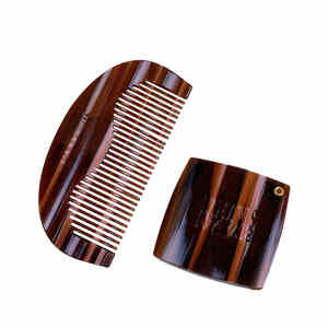 Zonyin Nuovo Design Set <span class=keywords><strong>Specchio</strong></span> e Pettine da Viaggio in Acetato con Logo Inciso, <span class=keywords><strong>Specchio</strong></span> Tascabile Retrò di Alta Gamma per Promozioni - Product Image 2