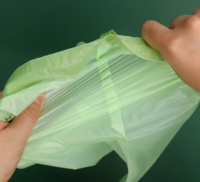Sac poubelle compostable certifié biodégradable de 13 gallons avec cordon de serrage pour la maison