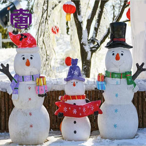 Cute 3d Snowman Customized 3d Led Light-up Snowman <b>Christmas</b> Motif Outdoor Holiday <b>Decoration</b> For Home & Landscape - Product Image 5