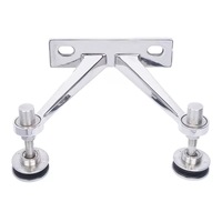 Griffe d'assemblage auxiliaire en acier inoxydable 304 en forme de K, type 250, pour support de pointe d'auvent, griffe à verre fournie par l'usine HL