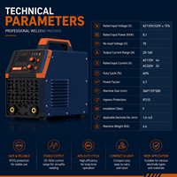 Alat Las Stick ODM OEM Inverter Arc Welder 110V/220V Mesin Las Stick Kompatibel Generator 4.0mm Elektroda Las