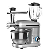 Appareils de cuisine, robot multifonction, acier inoxydable, bol de 4,5 L/5,5 L, mixeur, hachoir à viande, batteur sur socle, moteur en cuivre