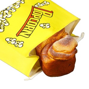 Bolsa de Papel Kraft Antigrasa para Llevar Comida, Biodegradable, con Ventana, Impresión Flexográfica de 6 Colores, Fondo Plano, para Nueces, Bocadillos, Palomitas de Maíz - Product Image 2