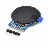 Modul Layar LCD TFT Bulat 1,28 Inci RGB 240x240 Driver GC9A01 Antarmuka SPI 4 Kawat
