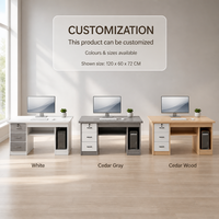 Bureau d'ordinateur moderne et durable pour le bureau, la maison et la villa
