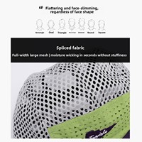 Gorra de surf de malla de nailon con diseño hueco para playa y deportes de verano, de secado rápido, de 6 paneles, ajustable, unisex, con visera tipo pico de pato, fresca