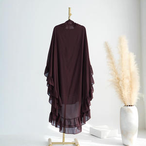 Nouvelle Robe d'été vintage 2026 pour femme du Moyen-Orient, en mousseline, sans manches, à taille empire, avec col mandarin et fonction antistatique - Product Image 3