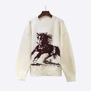 Tùy chỉnh phụ nữ Đan Áo len thiết kế Crochet Áo len nhà sản xuất phụ nữ Crew-neck dài tay áo đan hàng đầu - Product Image 6