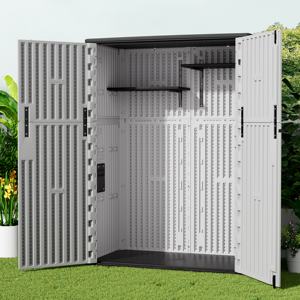 Armário de Armazenamento Externo de 37 Cu.ft (860 Litros) em HDPE, Caixa de Armazenamento para Jardim à Prova d'Água - Product Image 5
