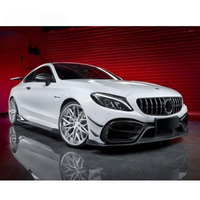 Pare-chocs avant de haute qualité en fibre de carbone, adapté aux Mercedes-Benz Classe C W205 et C63.